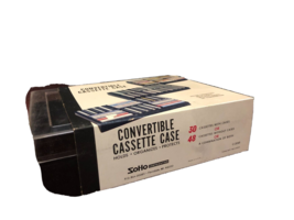Large SoHo Convertible Cassette Tape Case 30 Tapes w case 48 w/o case - $12.60