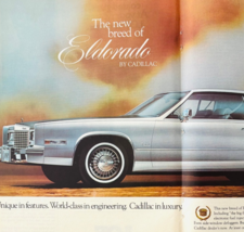 1978 Cadillac Eldorado Advertisement Vintage Automobilia Centerfold DWW12D - $29.99