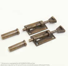 Solid Brass Traditional Drawer and Door Latch Lock | Windows and Closet ... - $30.00