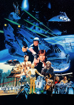 Star Wars Return Of The Jedi Poster 1983 Movie Textless Art Film Print 2... - £8.70 GBP+