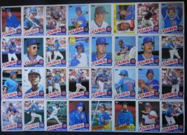 1985 Topps Chicago Cubs Team Set of 32 Baseball Cards - $9.00