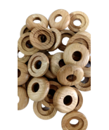 radiator pipe covers oak lacquered rosette pipe collars wooden  high pro... - £3.61 GBP