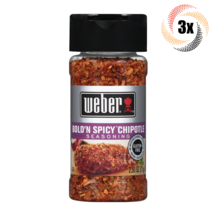 3x Shakers Weber Bold N Spicy Chipotle Seasoning | 2.5oz | Gluten &amp; MSG Free - £14.49 GBP