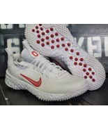 Nike Alpha Huarache 9 Lacrosse Turf Shoes Ohio State White FQ1141-100 Men 8 - £72.91 GBP