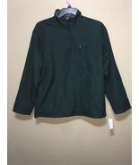 Izod ADVANTAGE Mens Pullover Jacket  WIND WATER RESISTANT 1/4 Zip Green ... - $975.78 MXN