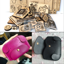 DIY Leather Craft Card Bag Pocket Wallet Japanese steel Knife Mold Templ... - £64.69 GBP