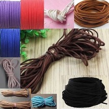 Faux Suede Cord 10 COLORS 3mm Flat DIY Jewelry or Dollhouse Trim - $2.96+