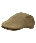 Stetson Ivy Hat Cap Mens Medium Brown Corduroy Fitted Driving - $33.83 CAD