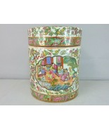 Hand Painted Chinese Rose Medallion Opium Jar E717 - £116.50 GBP