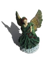 Music Box Angel Figurine Hand Painted Resin Plays ‘Angels We Have Heard On High’ - £15.94 GBP