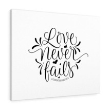  Love Never Fails Leaves 1 Corinthians 13:8 Bible Verse Canvas C - £61.03 GBP+