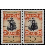 1323a Untagged Error / EFO Pair "Grange Poster" Mint NH - $14.01 CAD