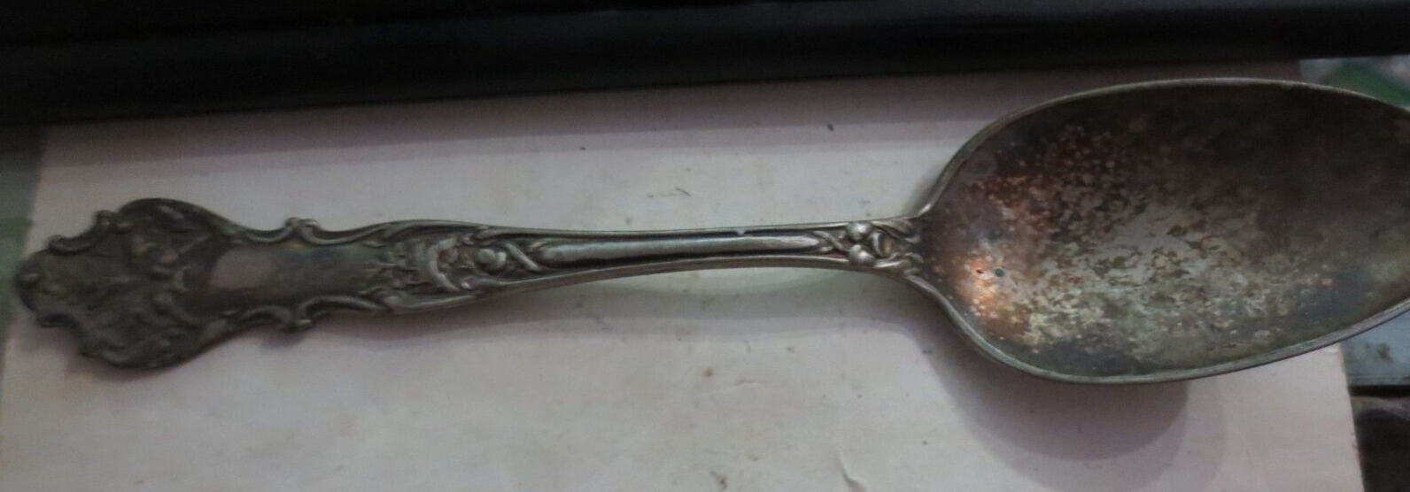 Demitasse Serving Spoon 8" 1906 Charter Oak Pattern 1847 Rogers Bros XS Triple - $9.49