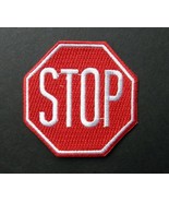 STOP SIGN EMBROIDERED PATCH 3 INCHES - £4.02 GBP