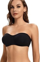 ANGOOL Strapless Bra for Women Comfort Non-Slip Silicone Bandeau Bra Sea... - $18.69