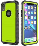 iPhone XR Case Screen Protector Full Body Triple Layer Hard PC TPU Lime ... - £23.75 GBP