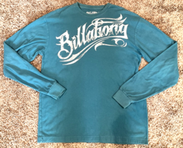 Vintage Billabong Thermal Shirt Mens Large Blue Waffle Knit Grunge Punk Skater - £22.85 GBP