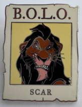 Disney Cast Exclusive BOLO 2014 Scar Poster Be On The Lookout Pin - $1,736.34 MXN