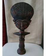 Hand Carved Wood Woman Sculpture African Art Statue - €42,16 EUR