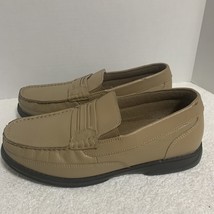 Dr scholls tan leather slip on comfort loafers shoes size 11 - $23.18