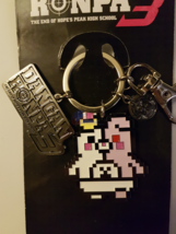 Danganronpa 3 Pixel Monomi Usami 3-Charm Metal Keychain NEW WITH TAGS! - £5.45 GBP