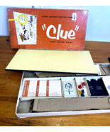 Vintage CLUE Original Parker Brothers Game-Complete 1956 Orange Box 1960... - $29.69