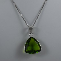 Solid 925 Sterling Silver Peridot Gemstone Handmade Pendant Women Gift PSV-2279 - £21.08 GBP+