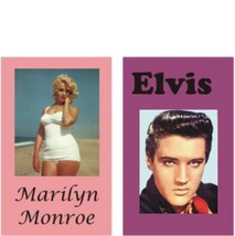2 Biographies Elvis &amp; Marilyn tin5078  Books DOLLHOUSE Miniature - £8.94 GBP