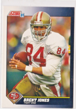 Brent Jones San Francisco 49ers Tight End 1991 Score Card # 556 Near Mint - $1.62