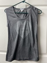 Old Navy Love is in the Air Tank Top Dark Gray Women Size XS - $4.46
