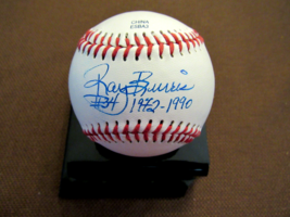 Ray Burris #34 1972-1990 Cubs Yankees Mets Signed Auto Oml Training Baseball Jsa - £71.05 GBP