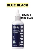 Kiss Tintation Semi-Permanent Hair Color 5 Oz Blue Black T920 Level: 4 Base Blue - £4.45 GBP