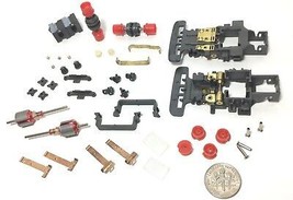 46pc+ 1991 TYCO TCR HO Slot Car Chassis Tune Hop Up Parts Unused NewOldS... - $14.99