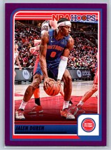 Jalen Duren 2023-24 Panini NBA Hoops #92 Purple Parallel Pistons - £1.56 GBP