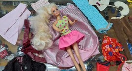 Huge LOT Vintage 1960s 70s 80s Mattel Barbie Doll Lot Of Clothes Dress Jackets - £31.43 GBP