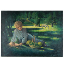 Untitled (Woman Resting Under Tree)  By Anthony Sidoni 1990 Signed Oil on Canvas - £2,140.74 GBP
