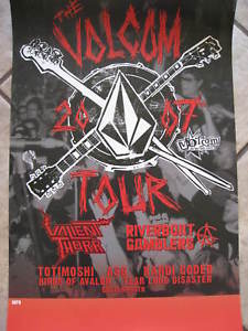 New Volcom Poster &quot;The Volcom Tour&quot; Rock Poster L@@K!!! - $6.99