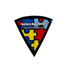 Autism Awareness Depot Magnet 2018 Pizza Slice Puzzle Theme Mini E55 - £7.85 GBP