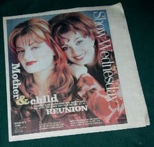 THE JUDDS SHOW NEWSPAPER SUPPLEMENT VINTAGE 2000 - £19.74 GBP