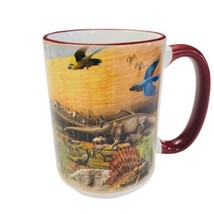 Creation Museum Noah&#39;s Ark Mug Cup 4.5 in tall Animals Prepare to Believe - £15.52 GBP