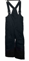 Obermyer Boys Size 6 Snow Pants Bibs Cold Weather Gear Black I Grow System - £18.53 GBP