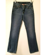 Lucky Brand Womens Blue Denim Jeans 2/26 Classic Rider Reg Inseam Dark Wash - $18.99