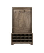 Grey Entryway Hall Tree Shoe Cubbie Coat Rack - €583,16 EUR