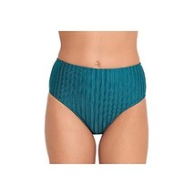 $20 Salt + Cove Shiny Seersucker Basic High-Waist Bottoms Green Size XS - $9.90