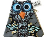 Ganz Quilted Canvas OWL Coin Purse Key Chain Handmade Key Hook GIFT NWT&#39;s - $5.56