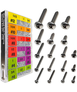   552Pcs Self Tapping Screws Kit, SAE #4#6#8#10#12, 304 Stainless Steel,... - $38.50