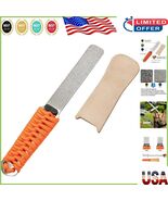 Dual-Grit Diamond Sharpening Stone 325/1200 with Leather Strop for Super... - $83.91 CAD