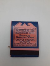 Vintage 50&#39;s Era ~ Hawthorne Inn ~ Route 5 ~ Berlin CT ~ Matchbook Unstruck - $8.86