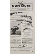 1955 Print Ad Bausch &amp; Lomb Ray-Ban Sun Glasses Old Time Gun Quiz Roches... - $19.51