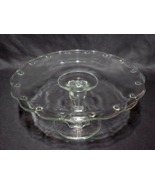Vintage INDIANA GLASS 10.75&quot; Cake Stand TEARDROP Pattern Pedestal Plate ... - $357.50 MXN